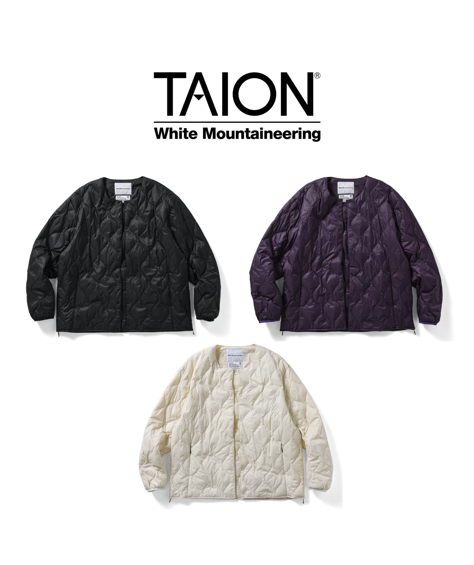 WM × TAION 10th Anniv. Light Down JKT - White Mountaineering