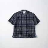 MADRAS CHECK OPEN COLLAR SHIRT