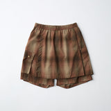 OMBRE CHECK SKIRT PANTS