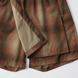 OMBRE CHECK SKIRT PANTS