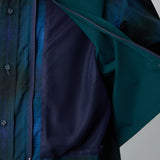 OMBRE CHECK MID GUSSET SLEEVE SHIRT