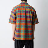 MADRAS CHECK OPEN COLLAR SHIRT