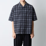 MADRAS CHECK OPEN COLLAR SHIRT