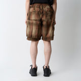 OMBRE CHECK SKIRT PANTS