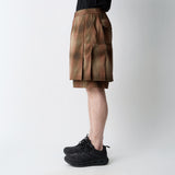 OMBRE CHECK SKIRT PANTS