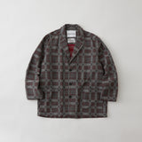 CHECK JACQUARD LAPEL JACKET