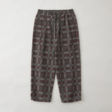 CHECK JACQUARD 1 TUCK EASY PANTS