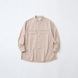 BAND COLLAR MULTI POCKET SHIRT