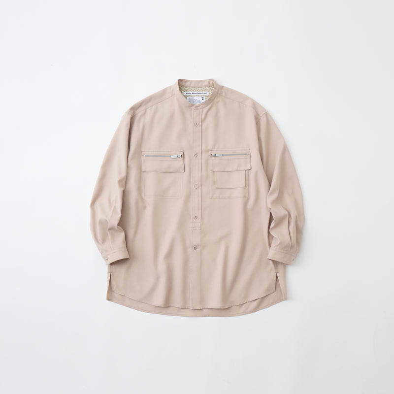 BAND COLLAR MULTI POCKET SHIRT