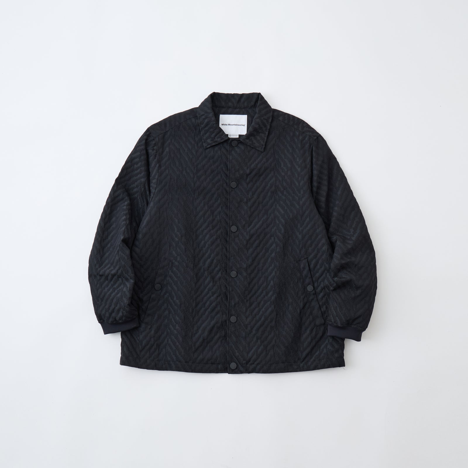 WINDSTOPPER HERRINGBONE JACQUARD COACH JACKET - White