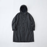 DiAPLEX HERRINGBONE JACQUARD HOODED COAT