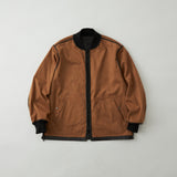 DOUBLEFACE FAUX LEATHER REVERSIBLE MA-1