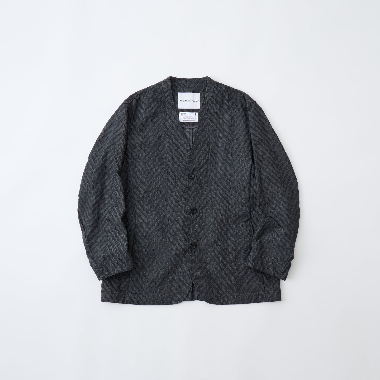 ジャケット・アウター mieStevenAlan HERRINGBONE JACQUARD A HERRINGBONE JACQUARD JACKET - White mountaineering®︎ – White