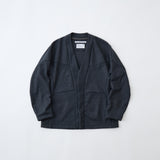 WOOL MELTON CARDIGAN