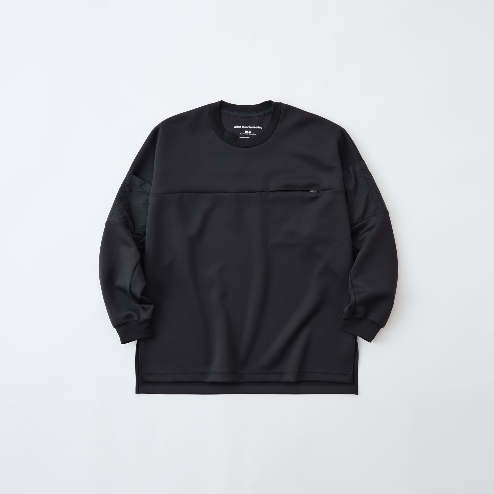 ホワイトマウンテニアリング COTTON LONG SLEEVE SHIRTS WHITE MOUNTAINEERING Size L Light Blue Color Block Cotton