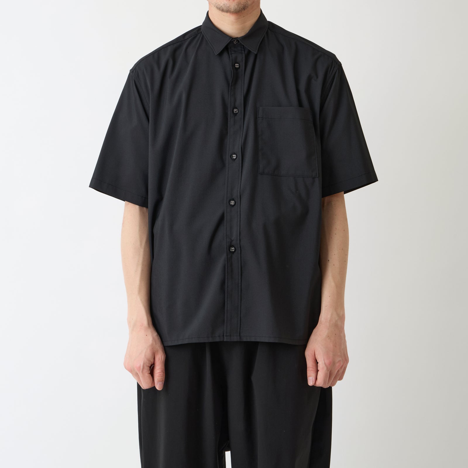 REGULAR COLLAR S/S SHIRT - White mountaineering®︎ – White