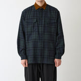 GUSSET SLEEVE CORDUROY COLLAR SHIRT