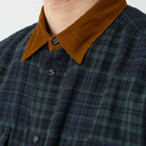 GUSSET SLEEVE CORDUROY COLLAR SHIRT
