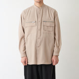 BAND COLLAR MULTI POCKET SHIRT