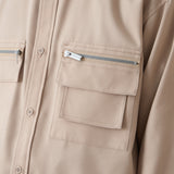 BAND COLLAR MULTI POCKET SHIRT