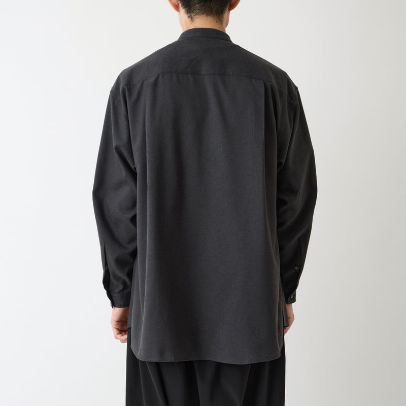 BAND COLLAR MULTI POCKET SHIRT