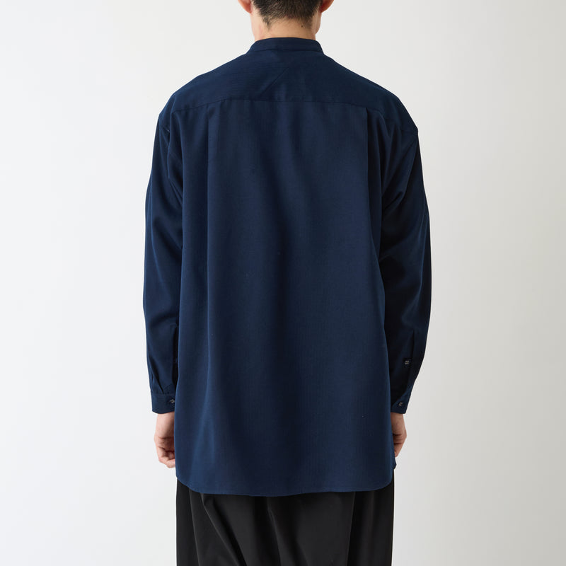BAND COLLAR MULTI POCKET SHIRT