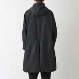 DiAPLEX HERRINGBONE JACQUARD HOODED COAT