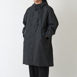 DiAPLEX HERRINGBONE JACQUARD HOODED COAT