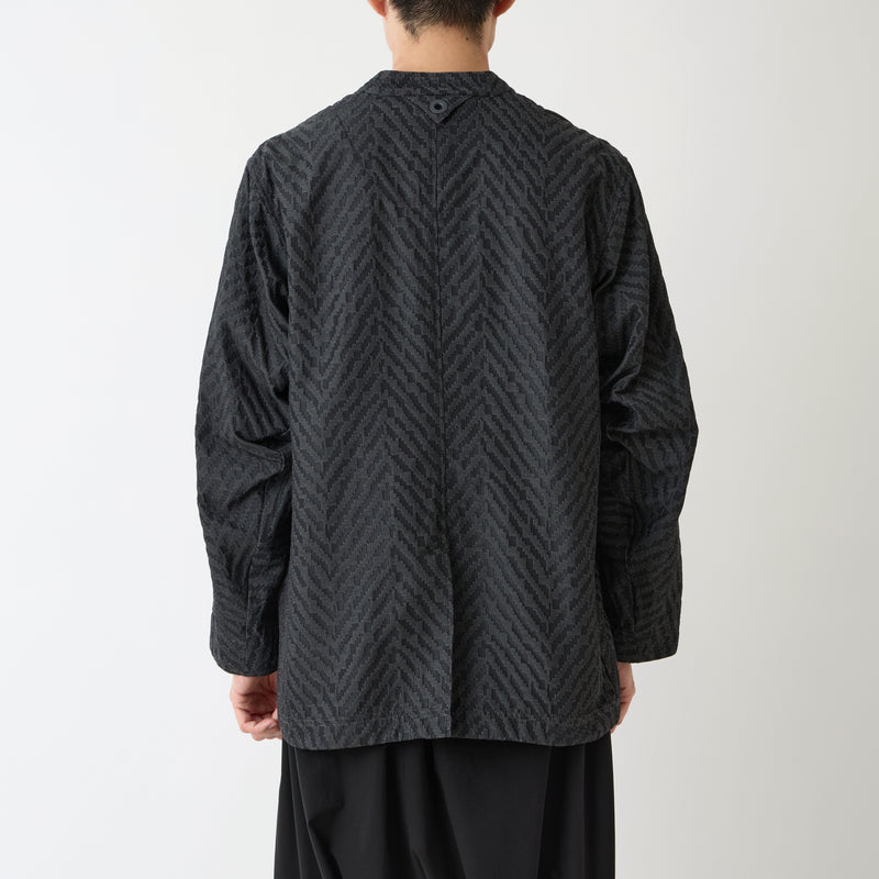 HERRINGBONE JACQUARD JACKET