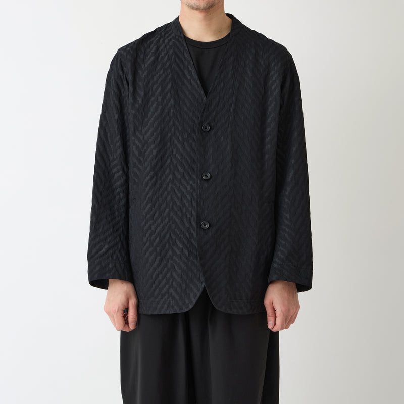 HERRINGBONE JACQUARD JACKET