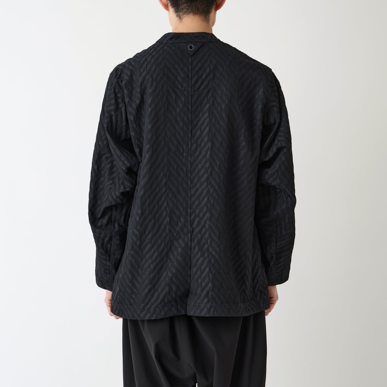 ジャケット・アウター mieStevenAlan HERRINGBONE JACQUARD A HERRINGBONE JACQUARD JACKET - White mountaineering