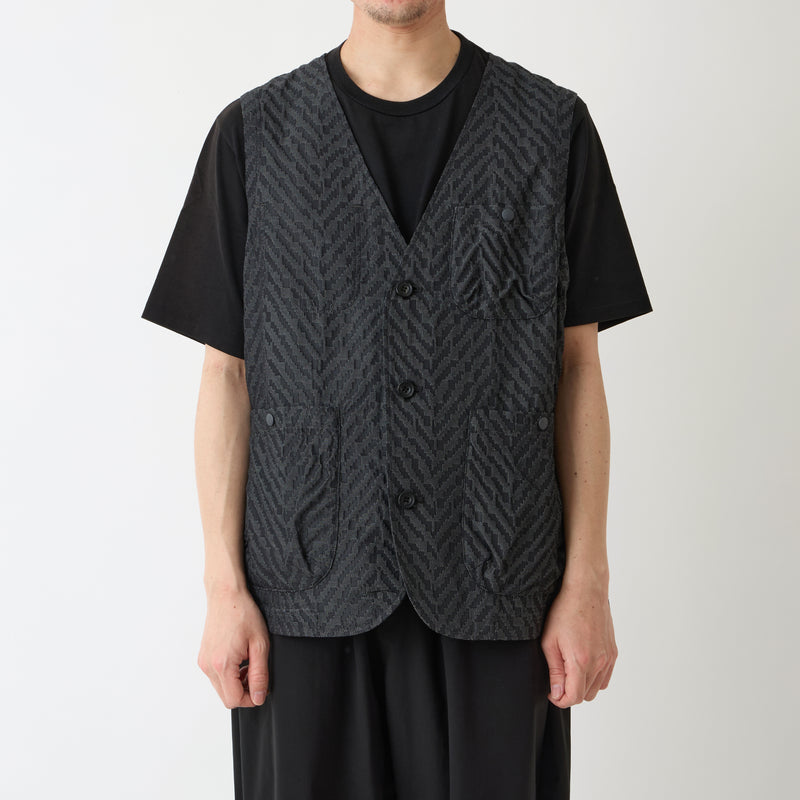 HERRINGBONE JACQUARD VEST