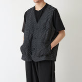HERRINGBONE JACQUARD VEST