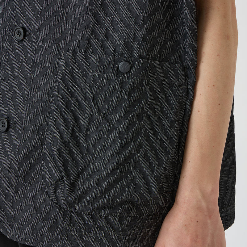 HERRINGBONE JACQUARD VEST