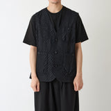 HERRINGBONE JACQUARD VEST