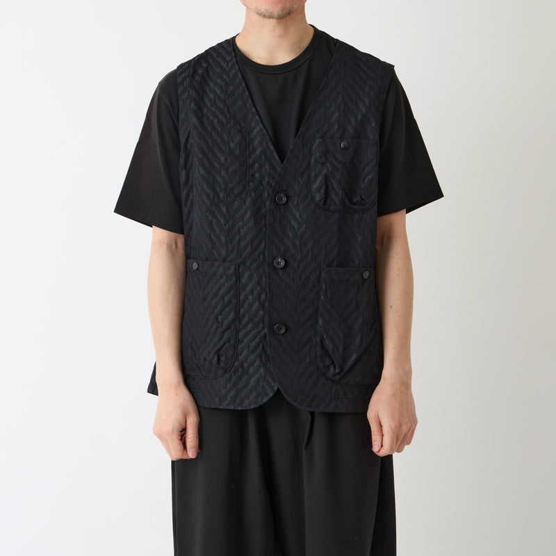 HERRINGBONE JACQUARD VEST
