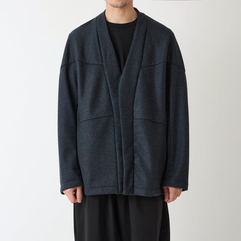 WOOL MELTON CARDIGAN