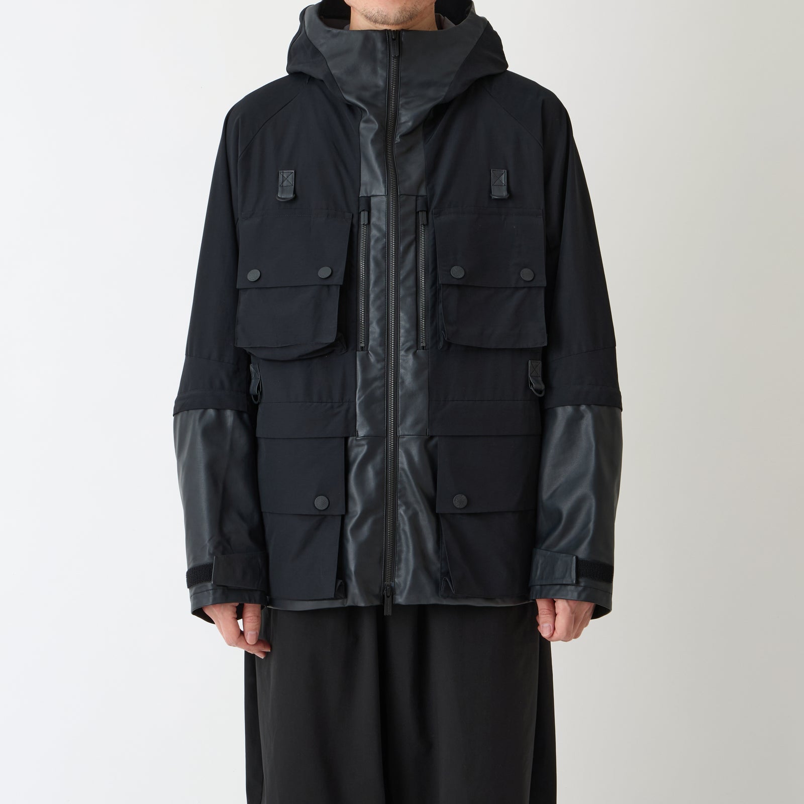 WINDSTOPPER ZIP OFF MOUNTAIN PARKA - White mountaineering