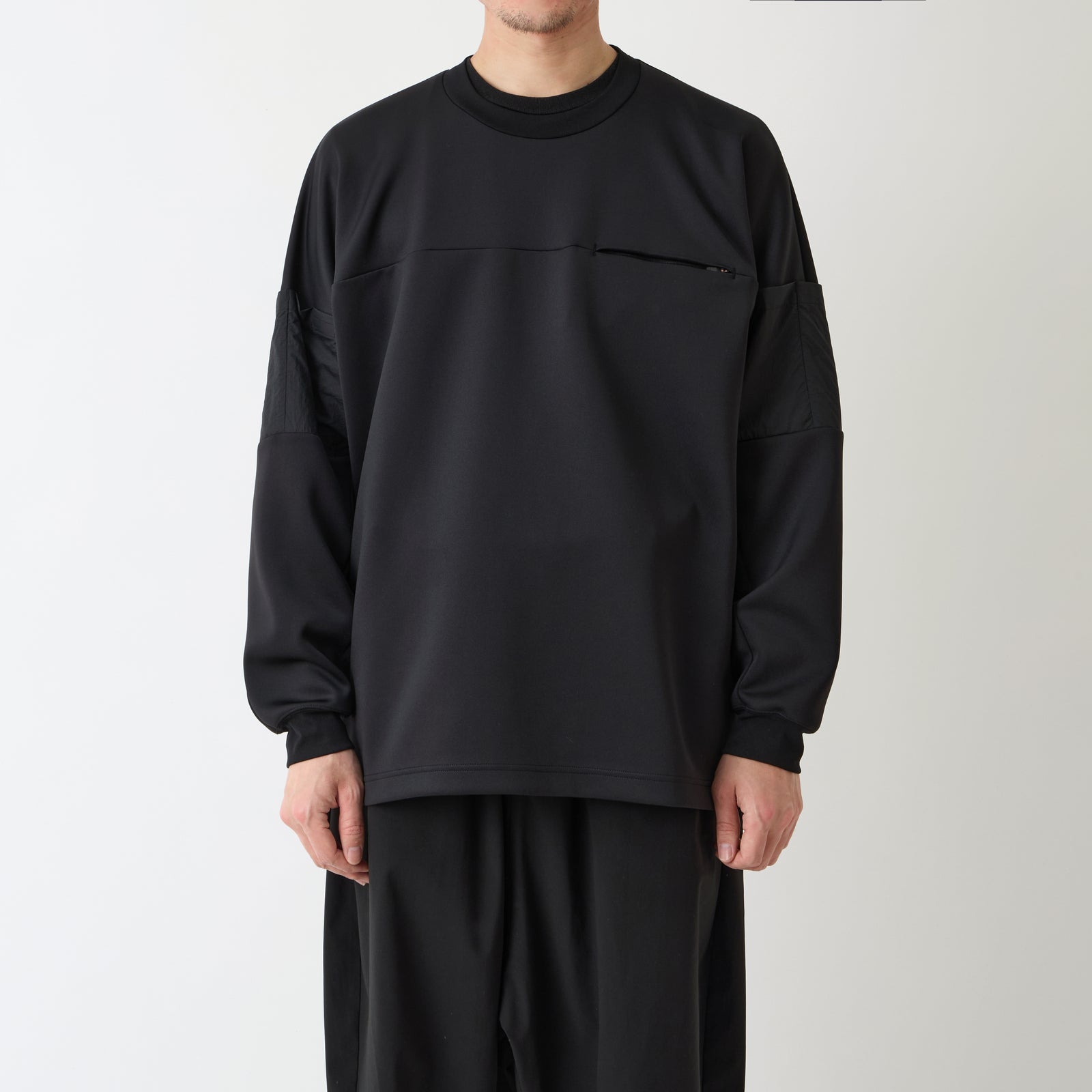 SCUBA KNIT LONG SLEEVE T-SHIRT - White mountaineering