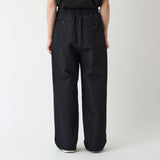 HERRINGBONE JACQUARD 3 TUCK WIDE PANTS