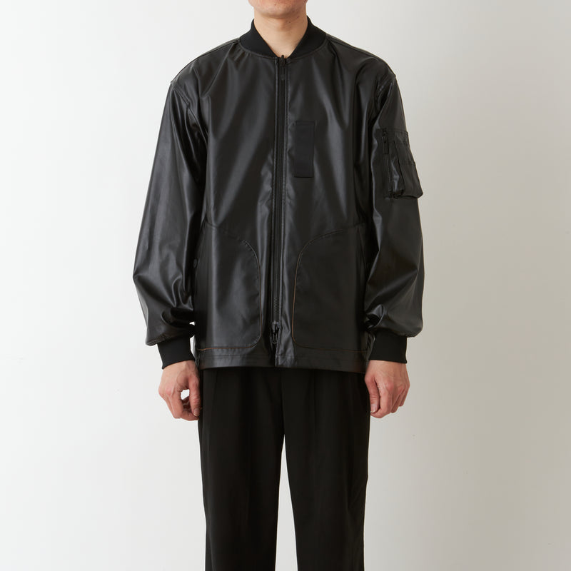 DOUBLEFACE FAUX LEATHER REVERSIBLE MA-1 - White Mountaineering