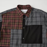 CHECK PATCHWORK SHIRT