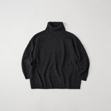 RACCOON POPCORN KNIT TURTLE NECK PULLOVER