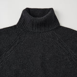 RACCOON POPCORN KNIT TURTLE NECK PULLOVER