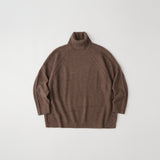 RACCOON POPCORN KNIT TURTLE NECK PULLOVER