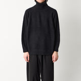 RACCOON POPCORN KNIT TURTLE NECK PULLOVER