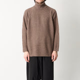 RACCOON POPCORN KNIT TURTLE NECK PULLOVER