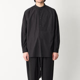 BAND COLLAR SMOCK SHIRT