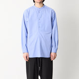 BAND COLLAR SMOCK SHIRT