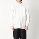 BAND COLLAR SMOCK SHIRT